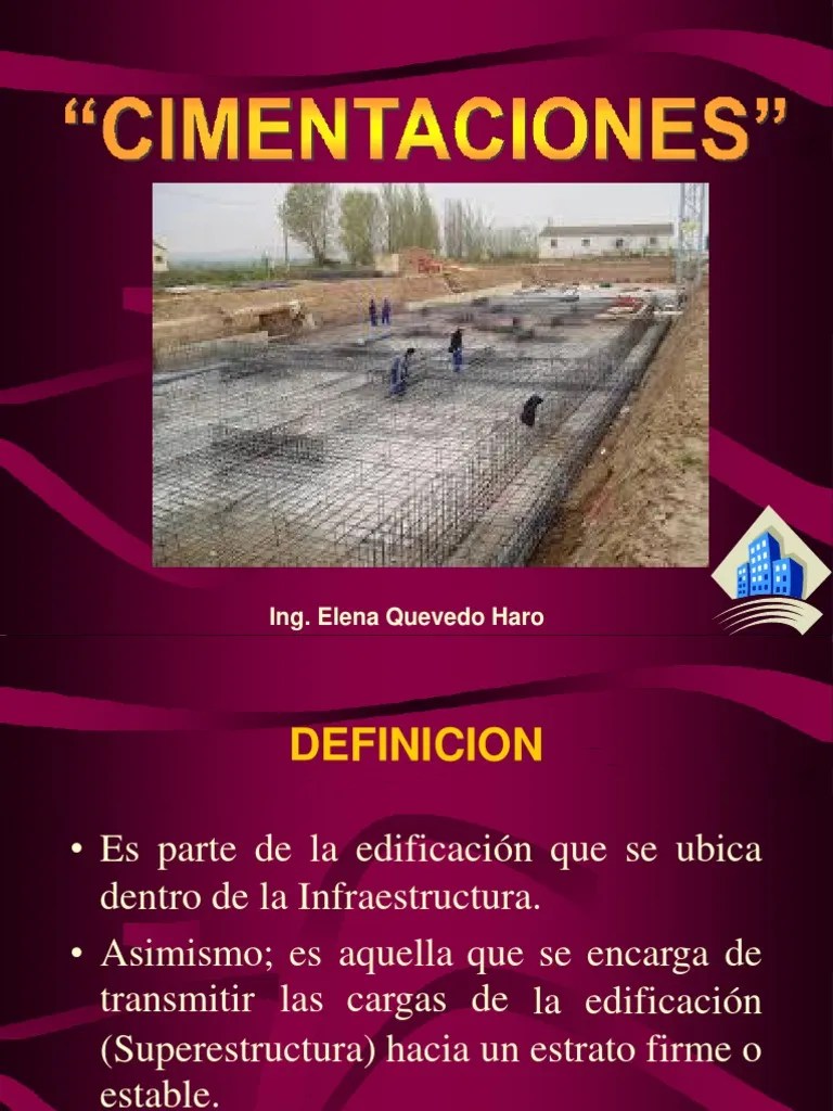 Cimentaciones - 1 PDF | PDF | Fundación (Ingeniería) | Elementos Arquitectónicos