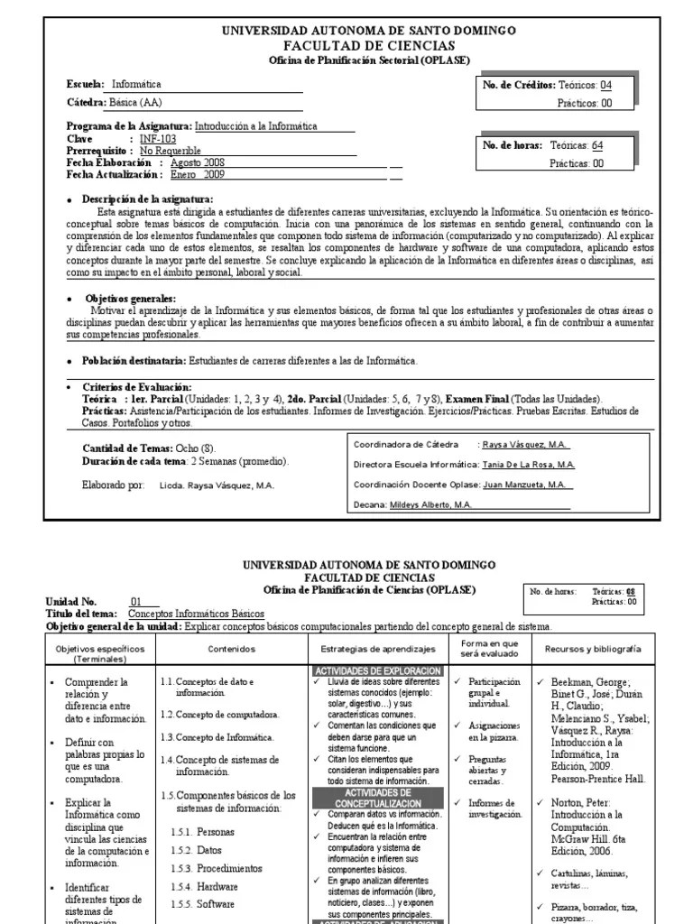 Inf-103 Introduccion A La Informatica | PDF | Hardware De La ...