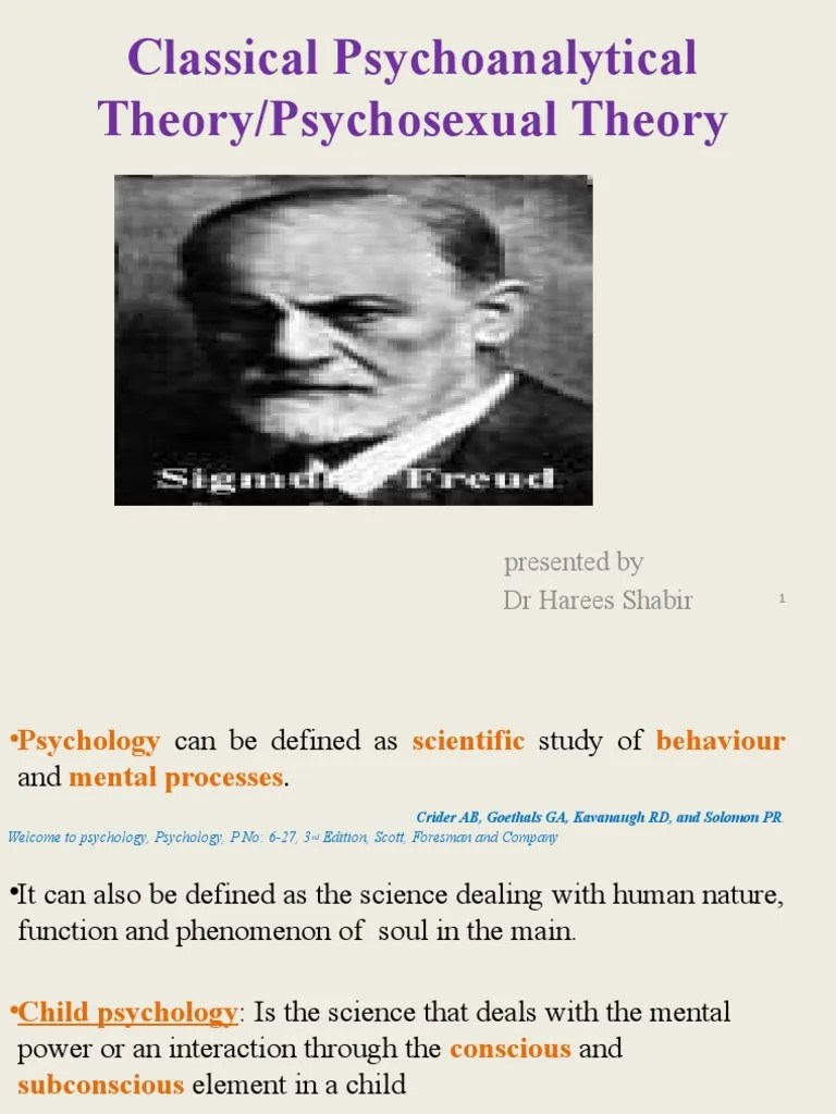 Classical Psychoanalytical Theory Sigmund Freud | PDF | Id | Oedipus Complex