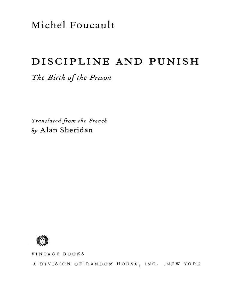 Discipline And Punish PDF | PDF