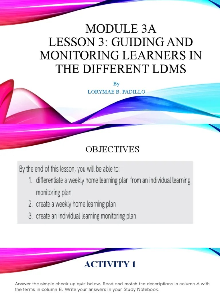 MODULE 3A Lesson 3 | PDF | Behavior Modification | Learning