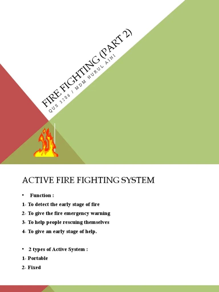 Firefightingactivesystem | PDF | Fire Sprinkler System | Fires