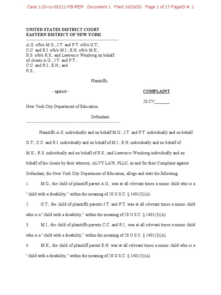 1 - Complaint For Attorneys Fees Reimbursement | PDF | Attorney's Fee | Complaint
