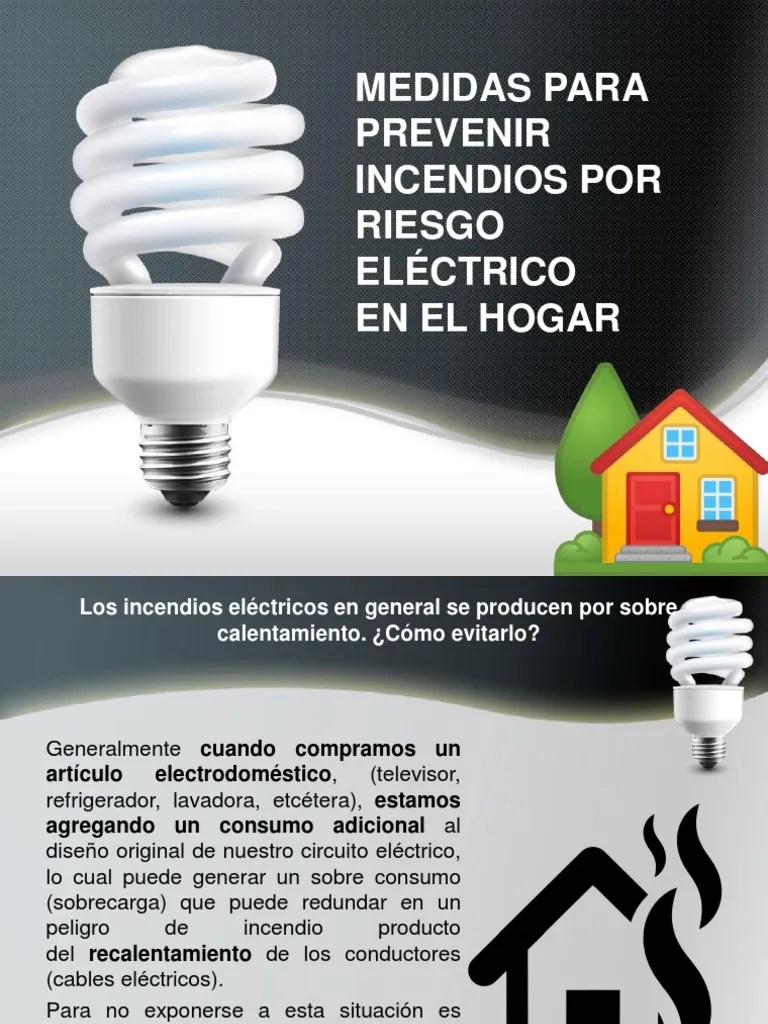 Prevención Riesgo Eléctrico En El Hogar PDF | PDF | Ingenieria Eléctrica | Electricidad