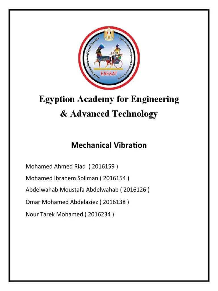 Mechanical Vibration Project | PDF