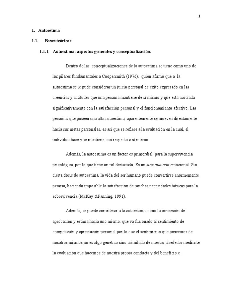 Autoestima | PDF | Autoestima | Las Emociones