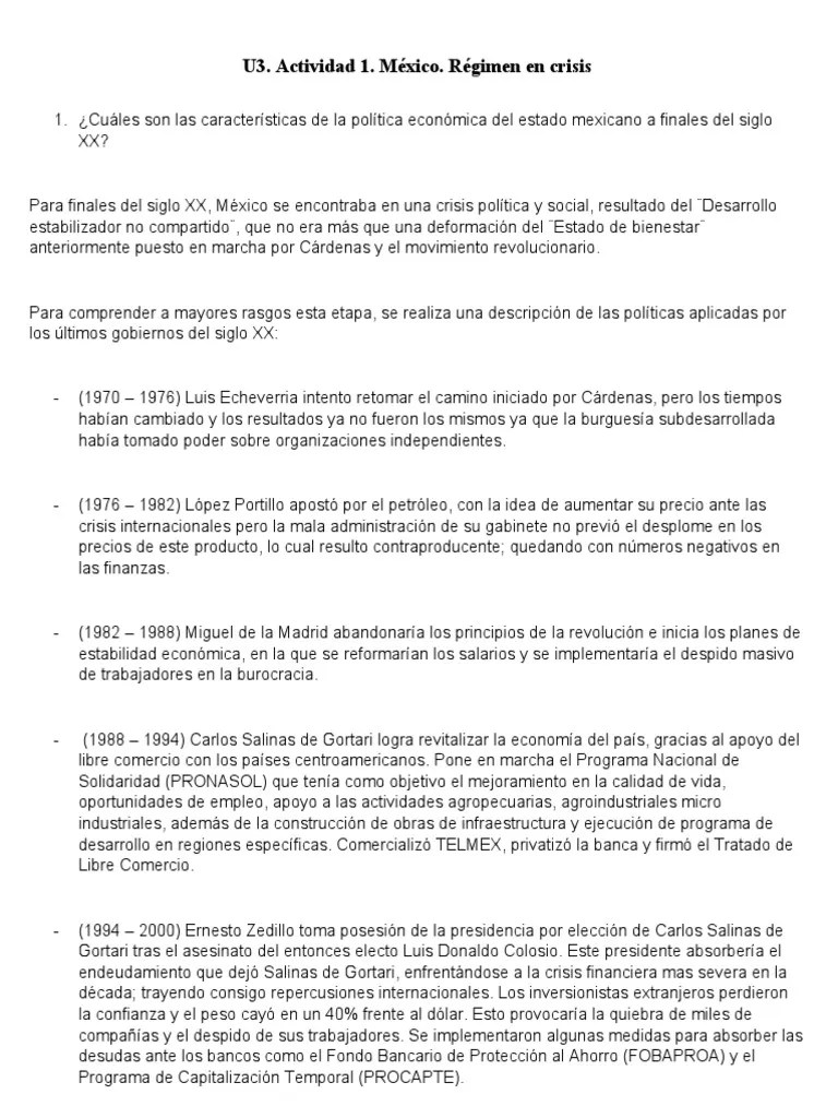 México. Régimen En Crisis | PDF | Economias | Economía (general)