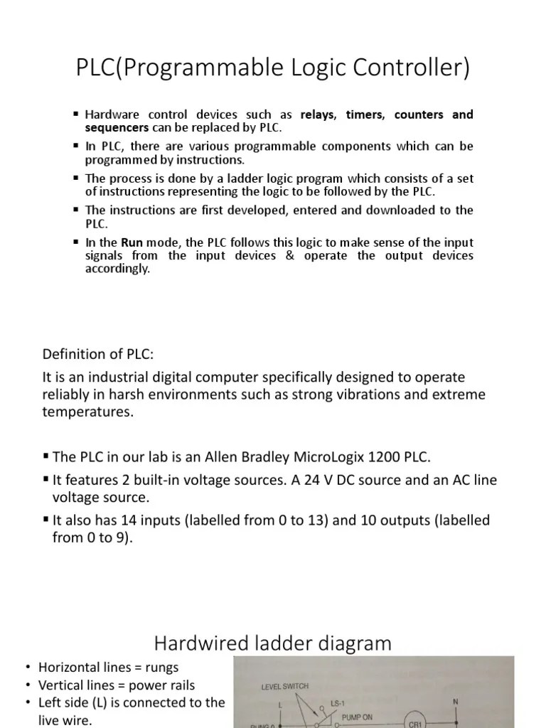 PLC (Programmable Logic Controller) : Sequencers Can Be Replaced By PLC ...