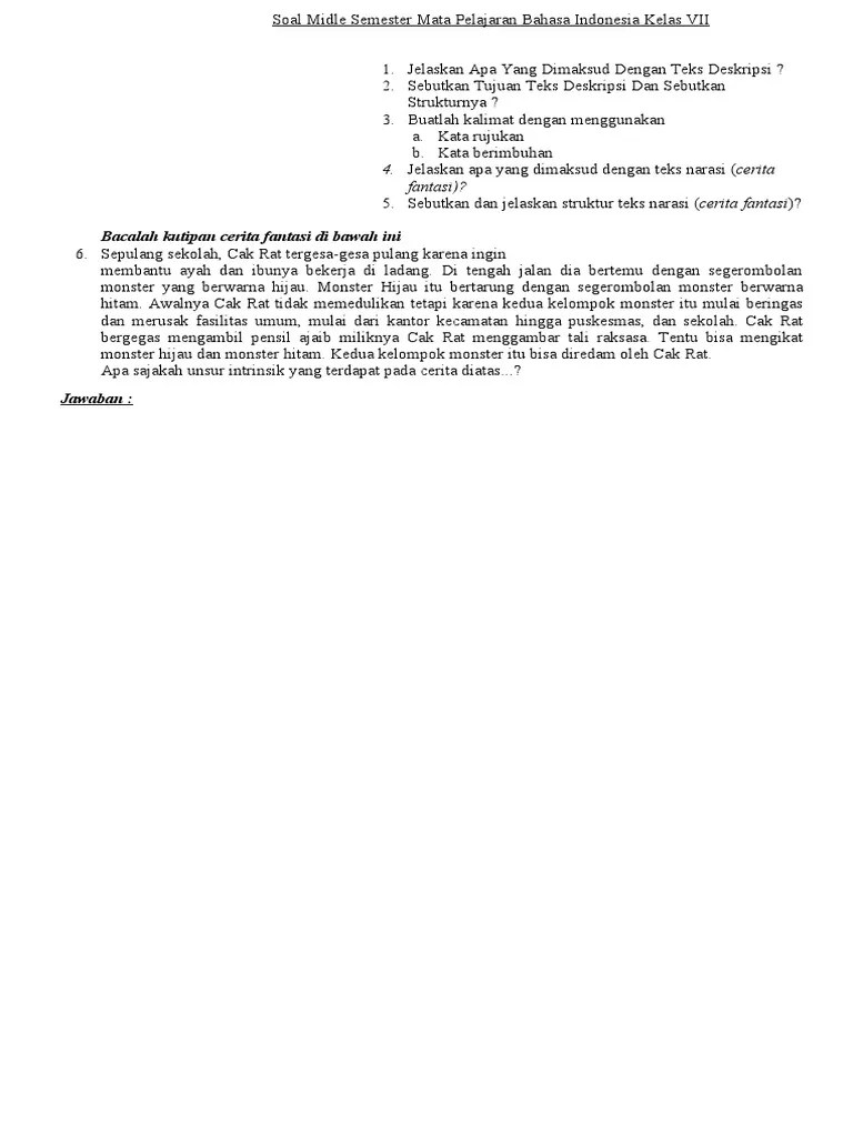 Check spelling or type a new query. Sebutkan Struktur Teks Deskripsi Beserta Penjelasannya
