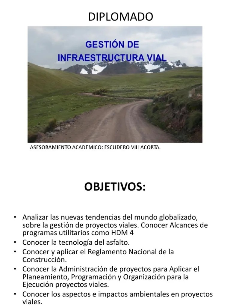 Gestion De Proyectos De Infraestructura Vial | PDF | Gestión De Proyectos | Planificación