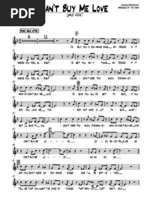 Learn everything about playing piano, from. 19 Can T Buy Me Love Vox European Music British Music