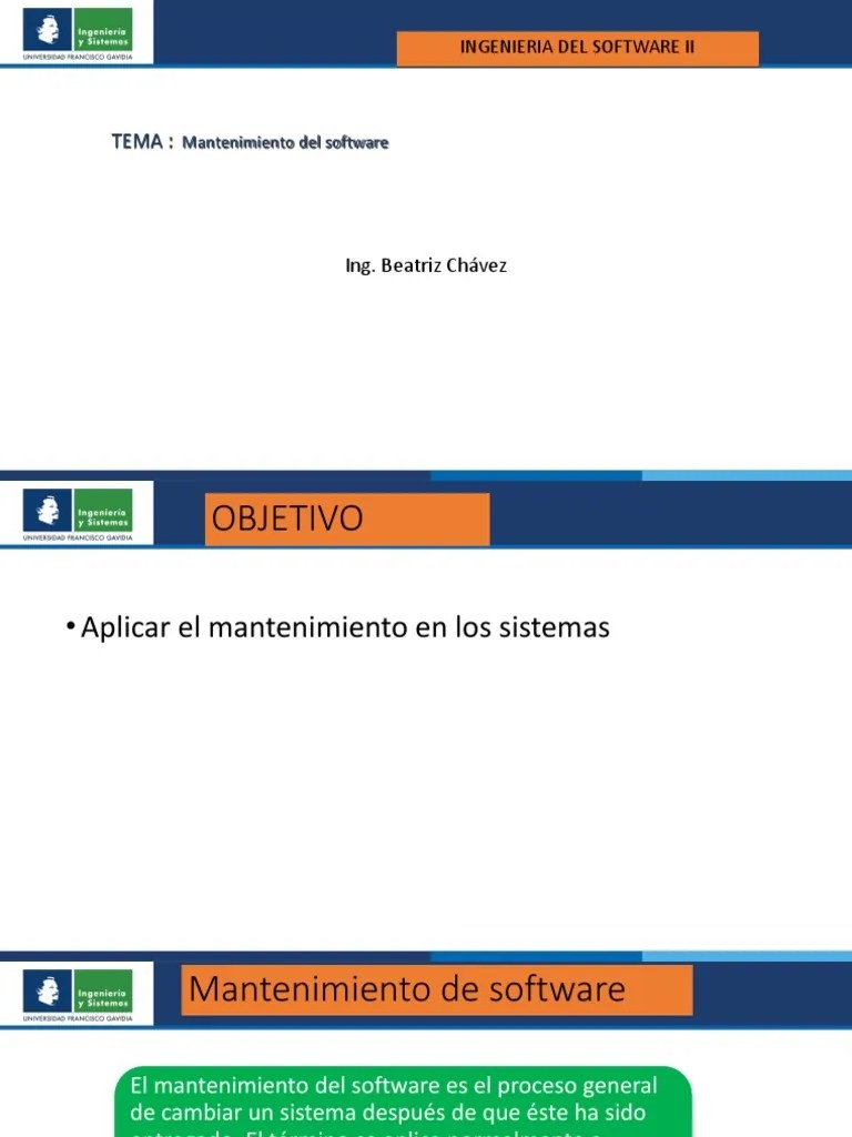 Mantenimiento De Software PDF | PDF | Software | Ingeniería De Software