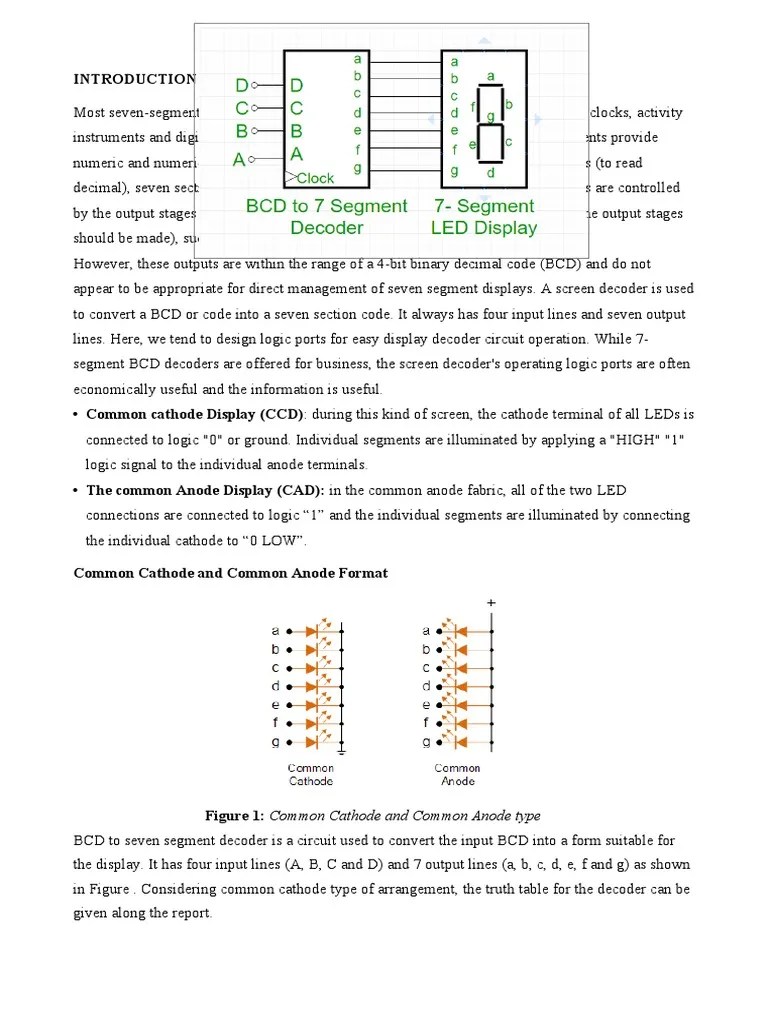 7 Segment Display Introduction | PDF | Electronic Circuits | Logic Gate