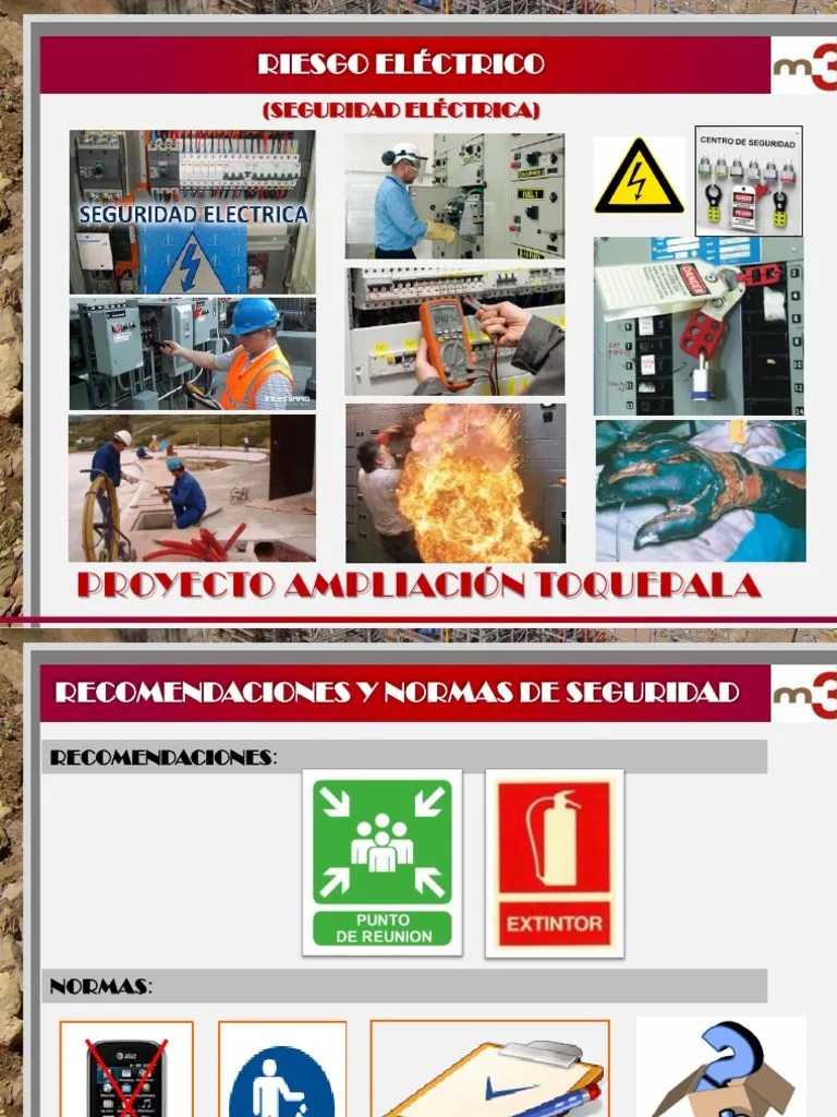 Curso Riesgo Eléctrico PDF | PDF | Electricidad | Corriente Eléctrica