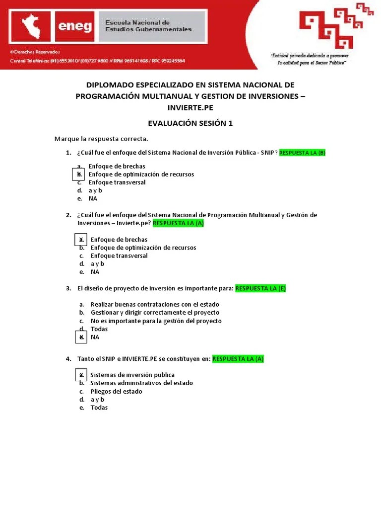 MODULO 1 - SOLUCION Evaluación 1 | PDF