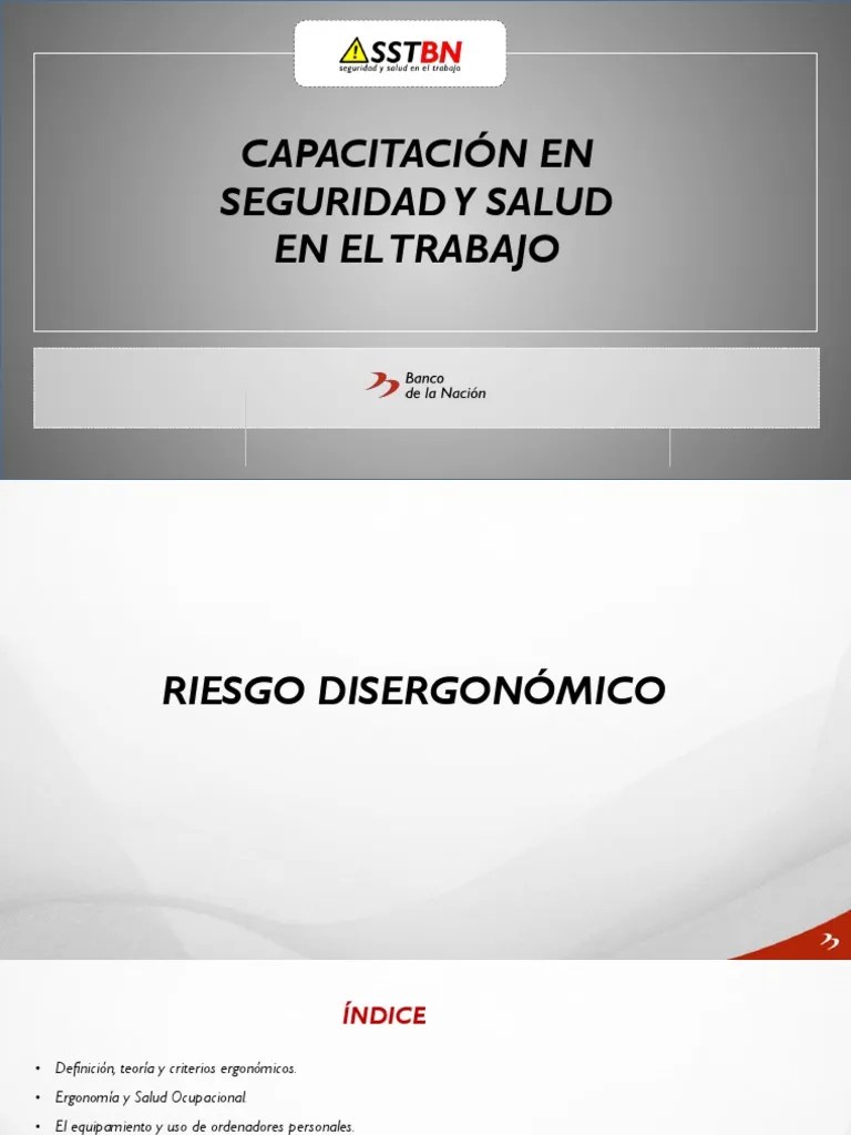 Riesgos Ergonomicos PDF | PDF | Factores Humanos Y Ergonomía | Bienestar