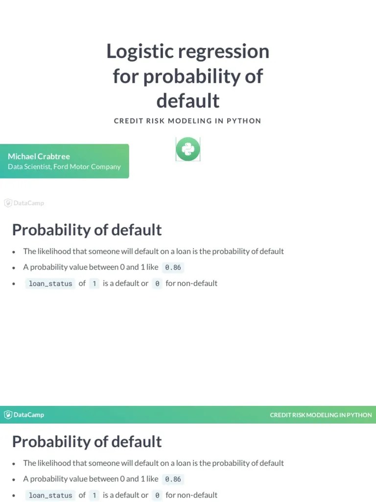 Credit Risk Modeling In Python Chapter2 | PDF | Receiver Operating ...