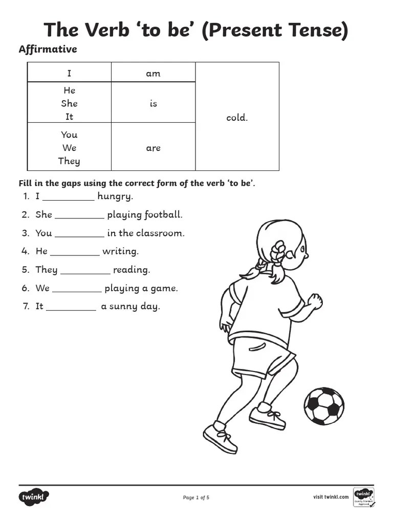 I only had two sandwiches, . T E 802 The Verb To Be Present Tense Activity Sheet English Ver 2 Pdf Grammatical Number Linguistic Typology