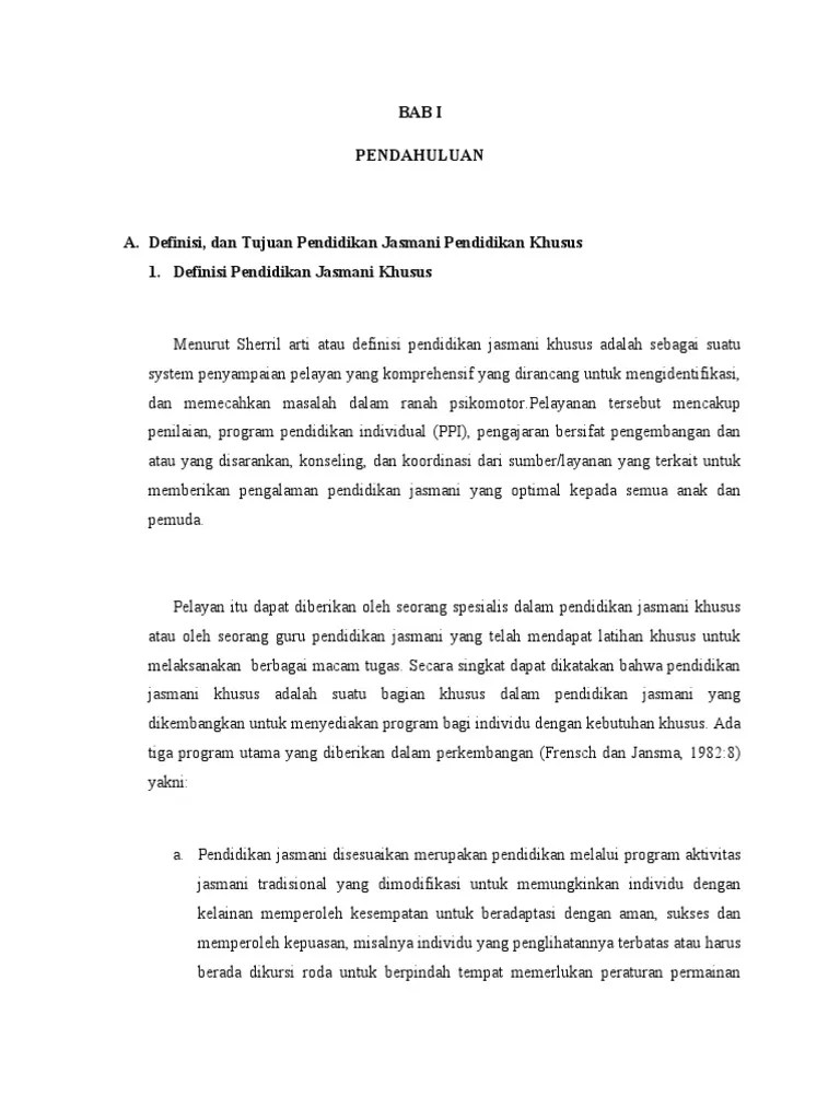 Materi Penjas Adaptif NEW | PDF