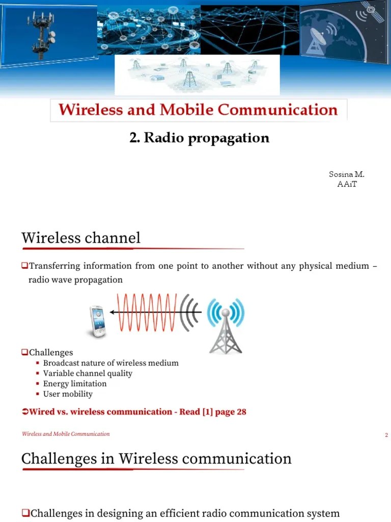 Wireless&MobileComm - 2-Radio Propagation | PDF | Radio Propagation | Radio