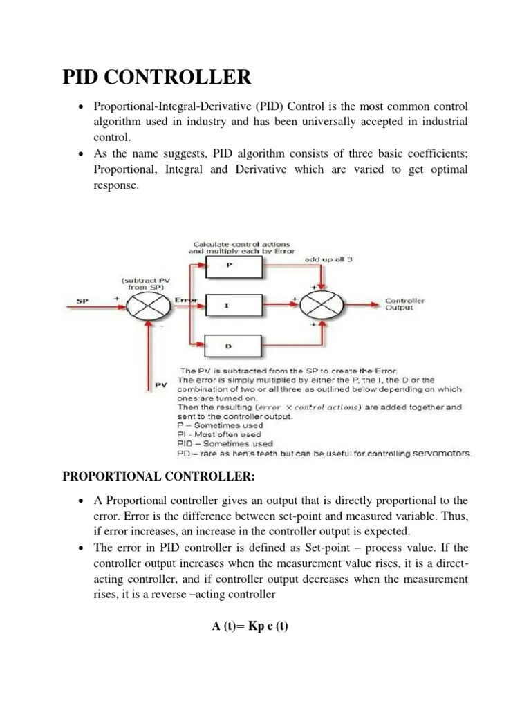 PID Control | PDF | Control Theory | Systems Theory