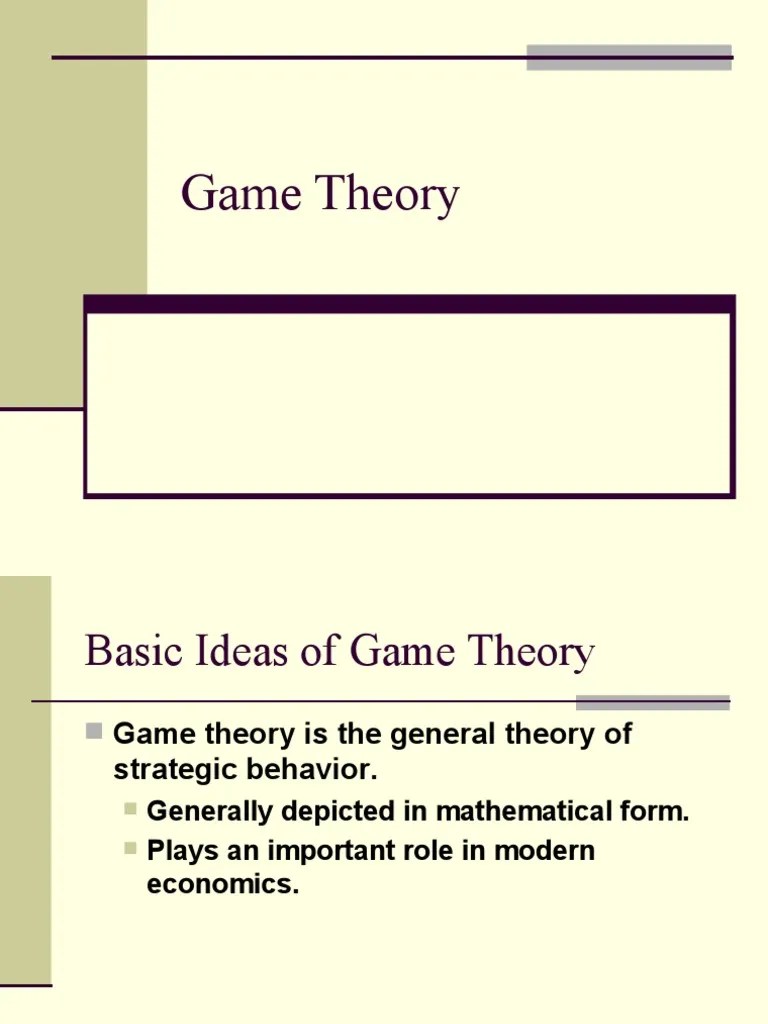 Game Theory Explained: Basic Concepts, Equilibria, Applications ...