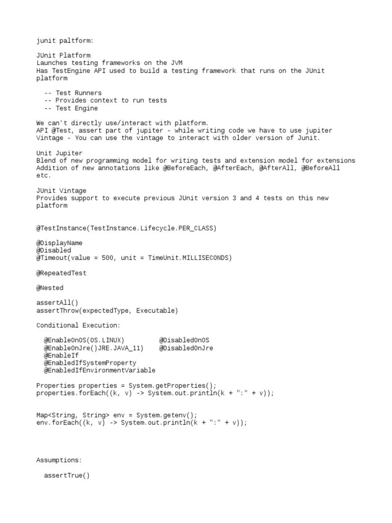 Junit 5 | PDF | Information Technology Management | Software Development