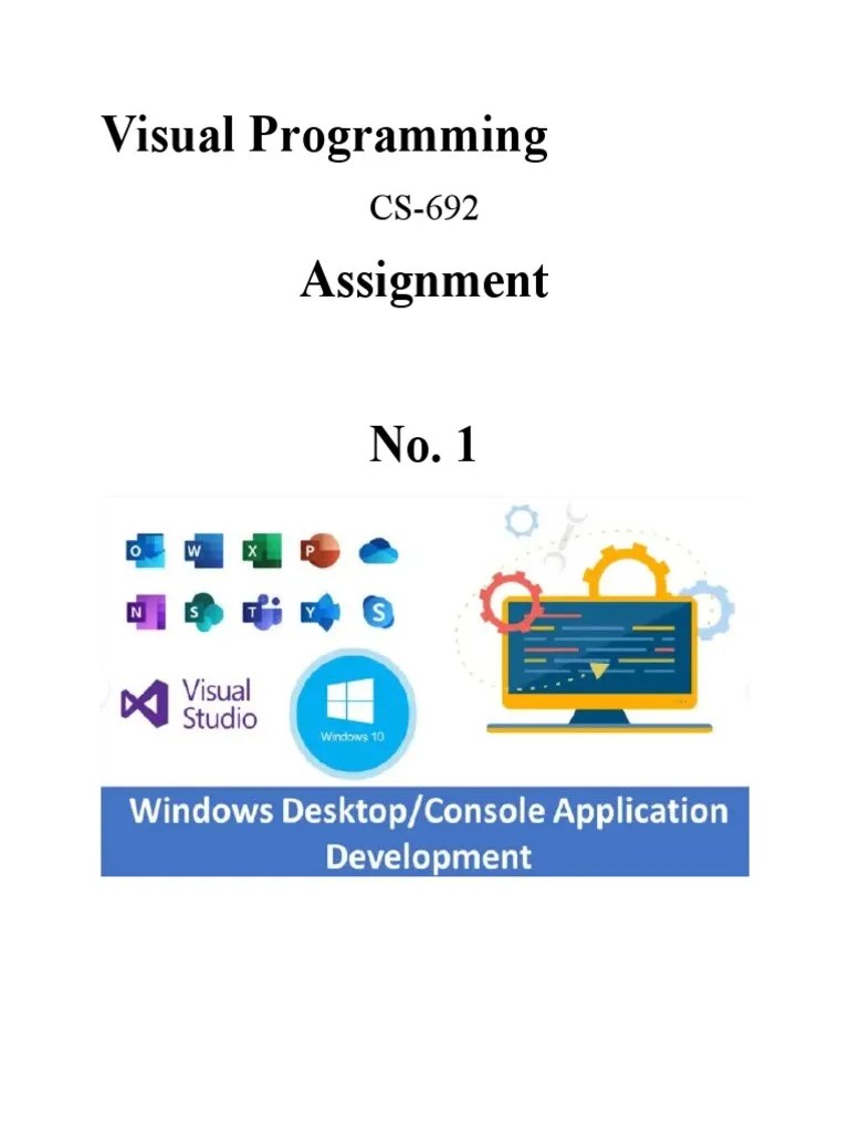 Visual Programming Assignment No1 | PDF | Inheritance (Object Oriented ...