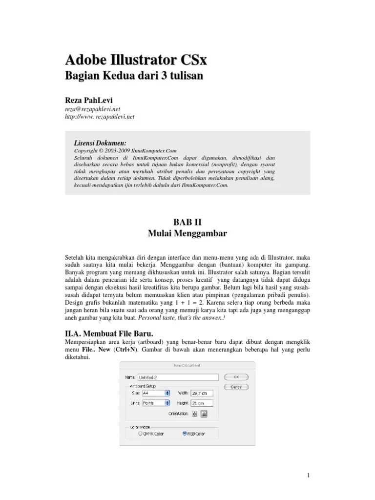 C Ebook Adobe Illustrator CS - Chapter 2 | PDF