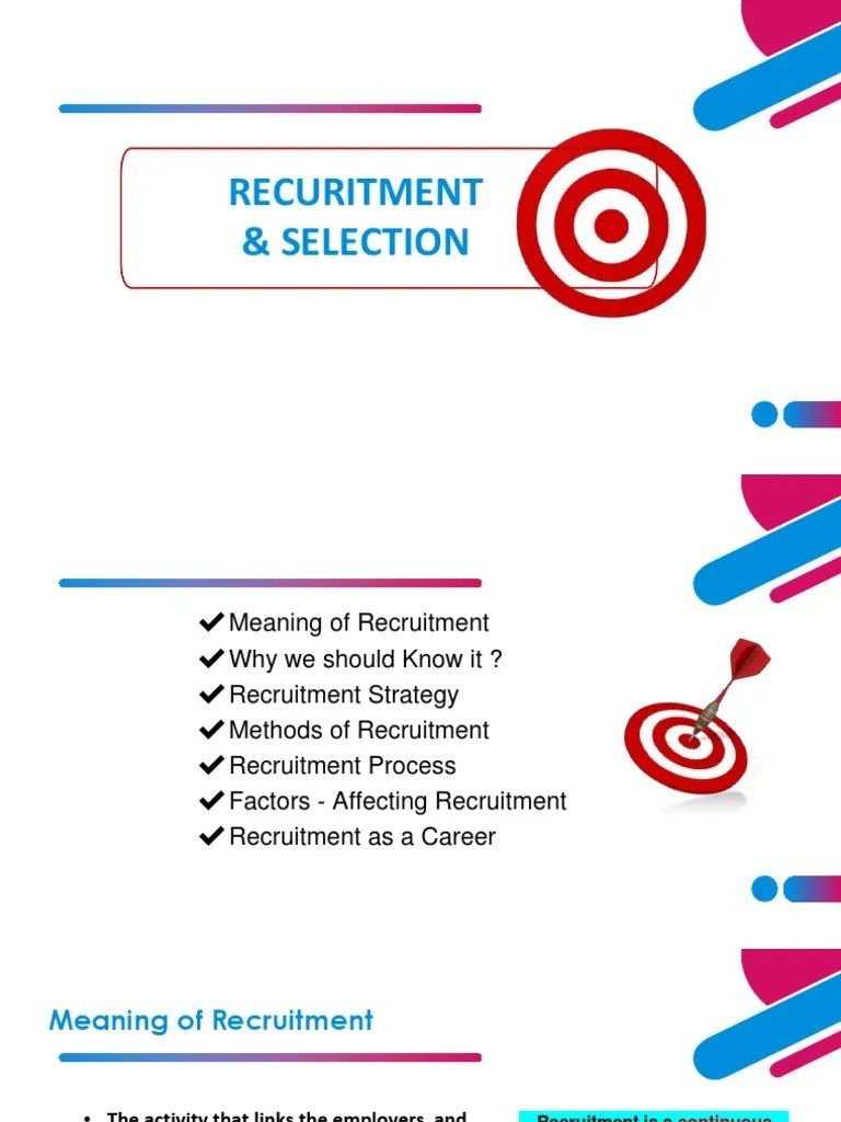Recruitment And Selection | PDF | Recruitment | Human Resource Management