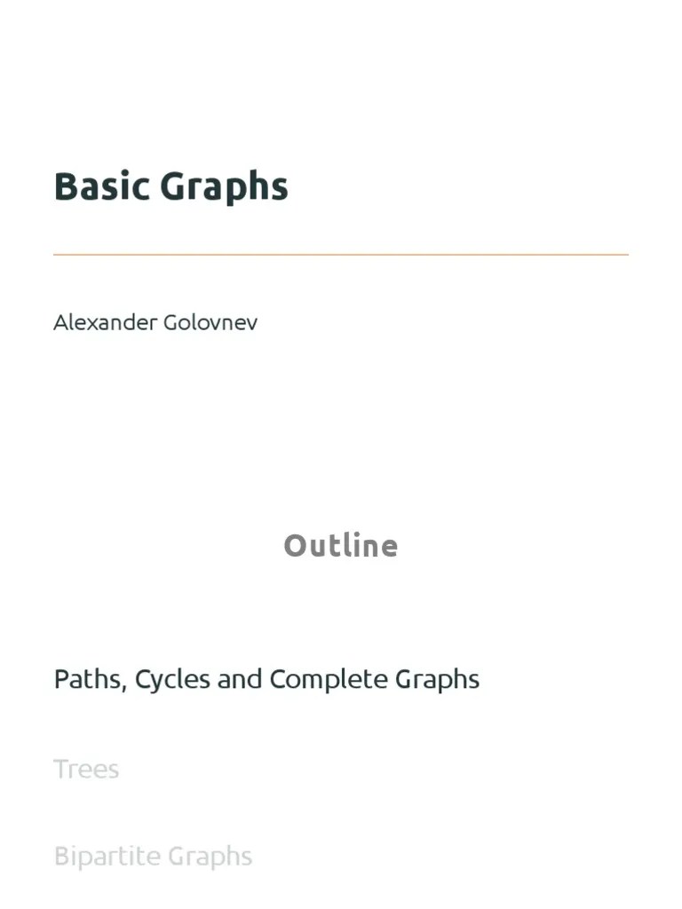 Basic Graphs PDF | PDF | Visual Cortex | Vertex (Graph Theory)