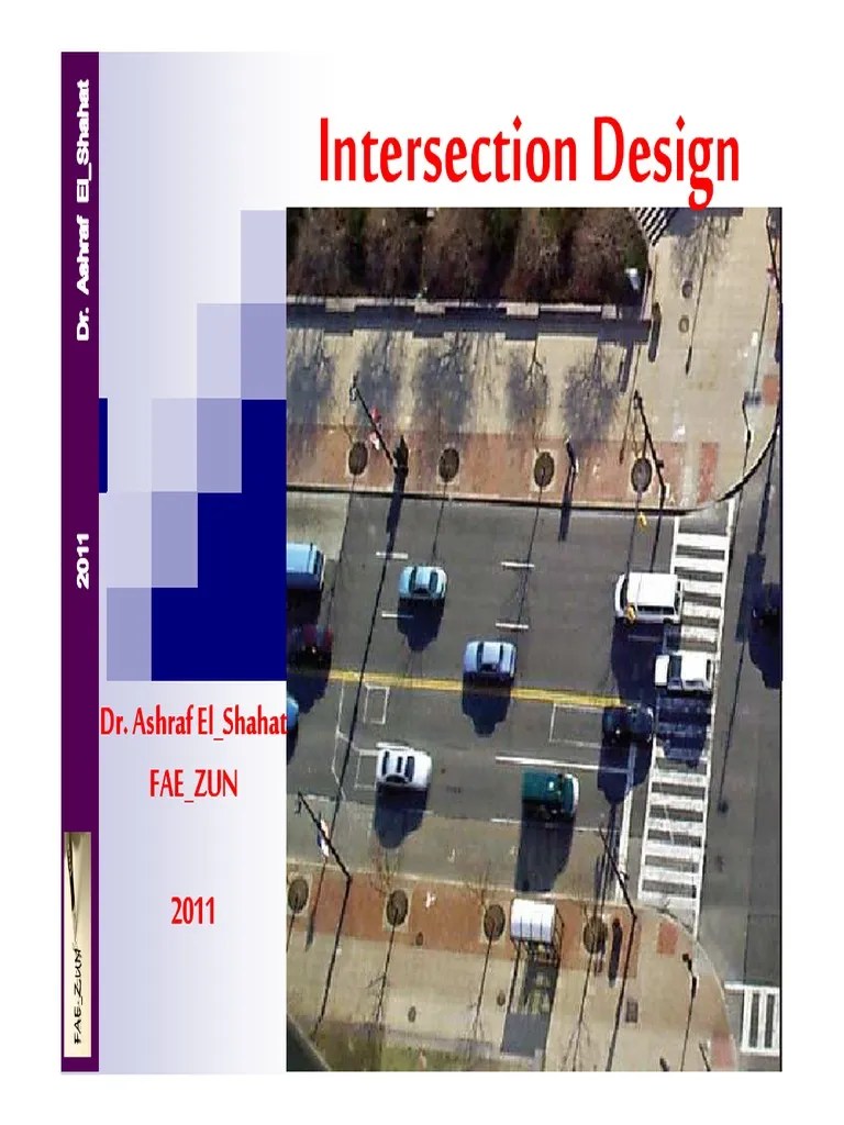 Intersection Design PDF | PDF | Traffic | Intersection (Road)