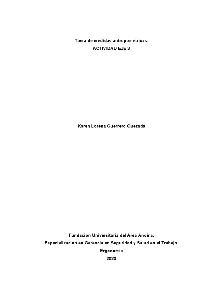 Taller 3 Ergonomia | PDF | Factores Humanos Y Ergonomía | Médico De ...