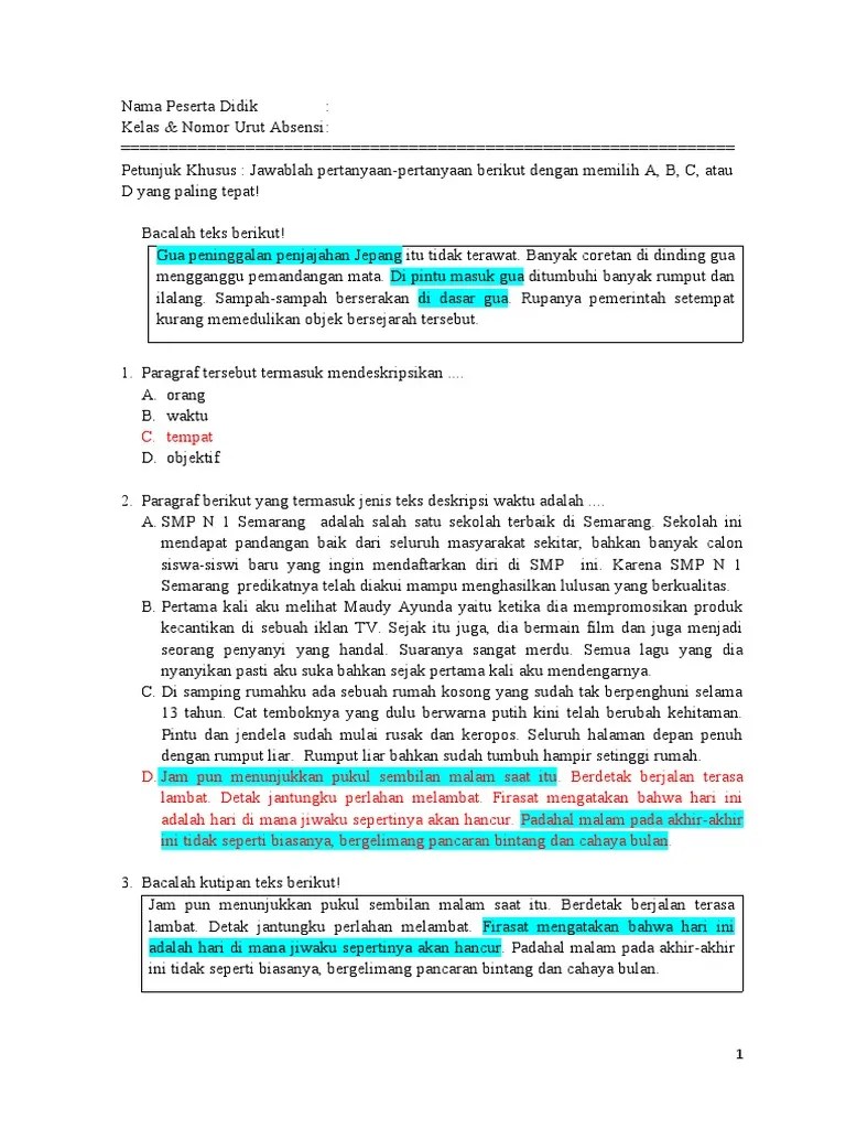 Pulau kelapa yang amat subur. Soal Dan Jawaban Oc Pdf