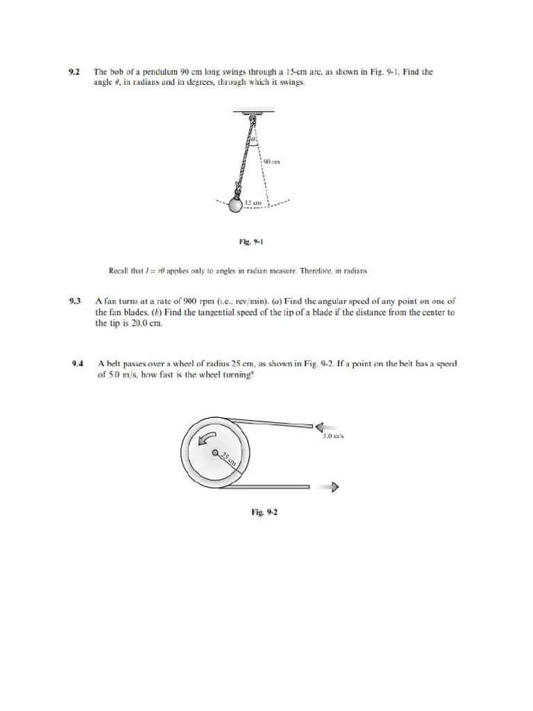 Circular motion worksheet