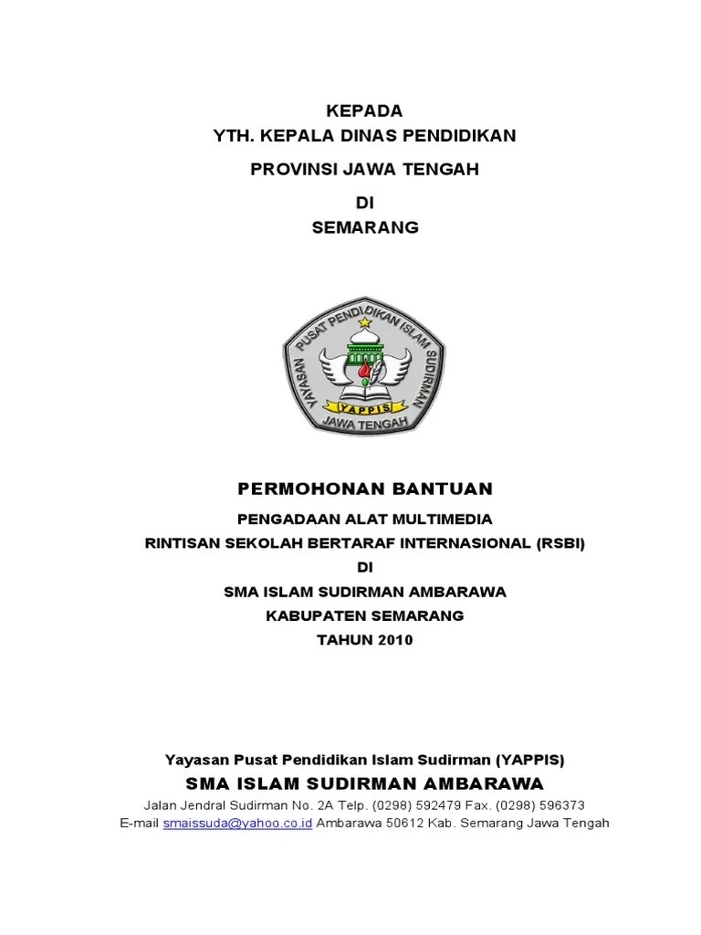 ▫ untuk memenuhi standar pelayanan. Proposal Pengadaan Peralatan Multimedia 2010 Pdf