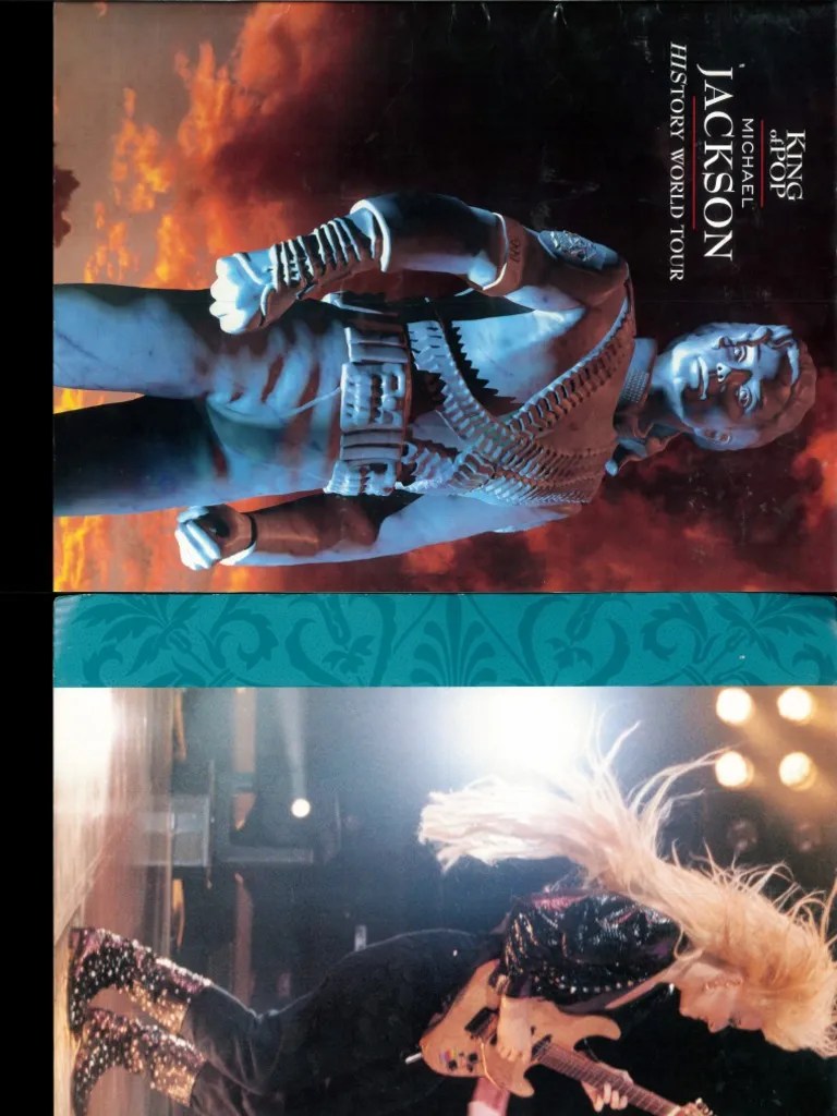 Michael Jackson Memorial Program Booklet Is Seen During The Michael - Premium Gradient Background - 8K