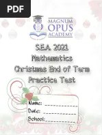 PENNACOOL STD 2 MATHS Questions | PDF | Length | Numbers