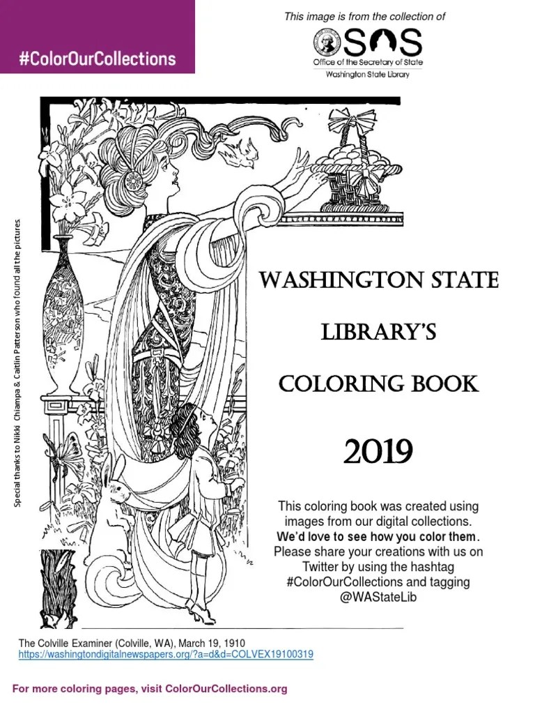Washington State Library Coloring Book 2019 | PDF