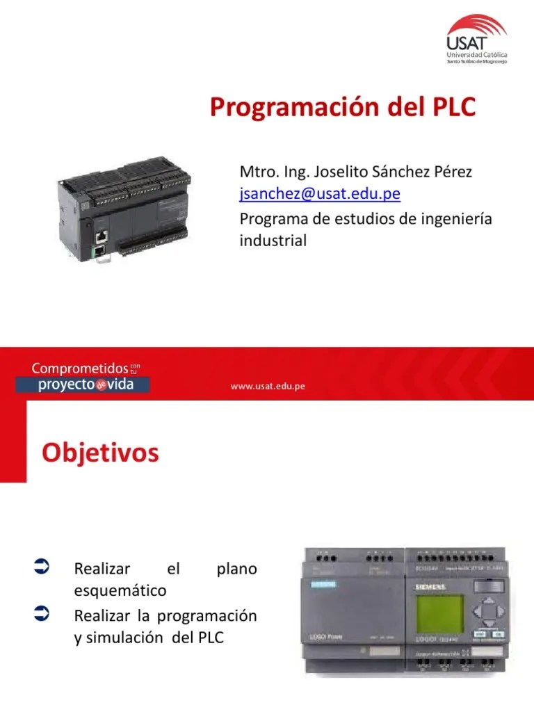 Programación De PLC PDF | PDF | Controlador Lógico Programable | Ingenieria Eléctrica