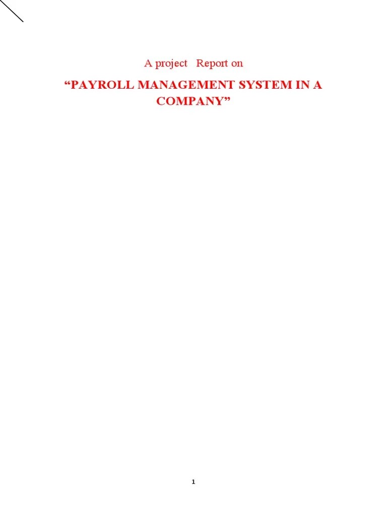 Payroll Management System | PDF | Sql | Databases