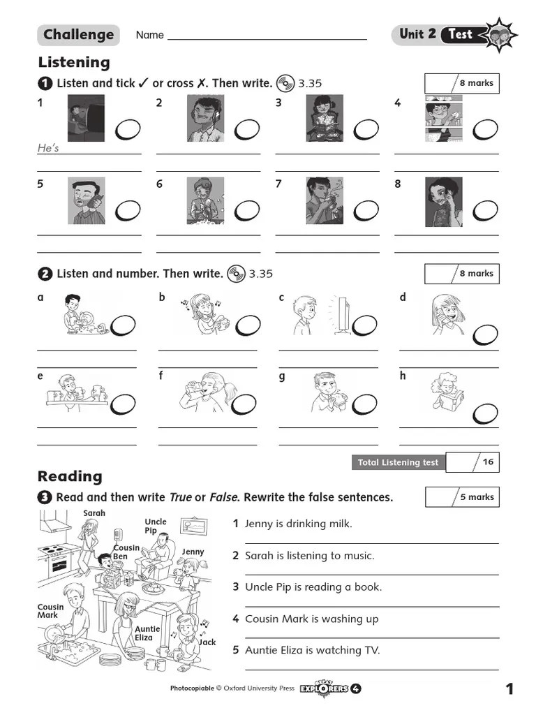 Unit 2 Test. Challenge Level | PDF