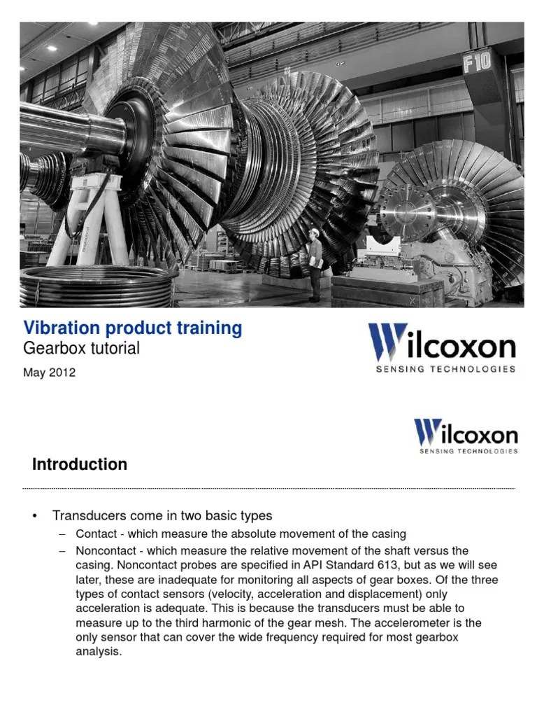 Vibration Product Training: Gearbox Tutorial | PDF | Gear ...