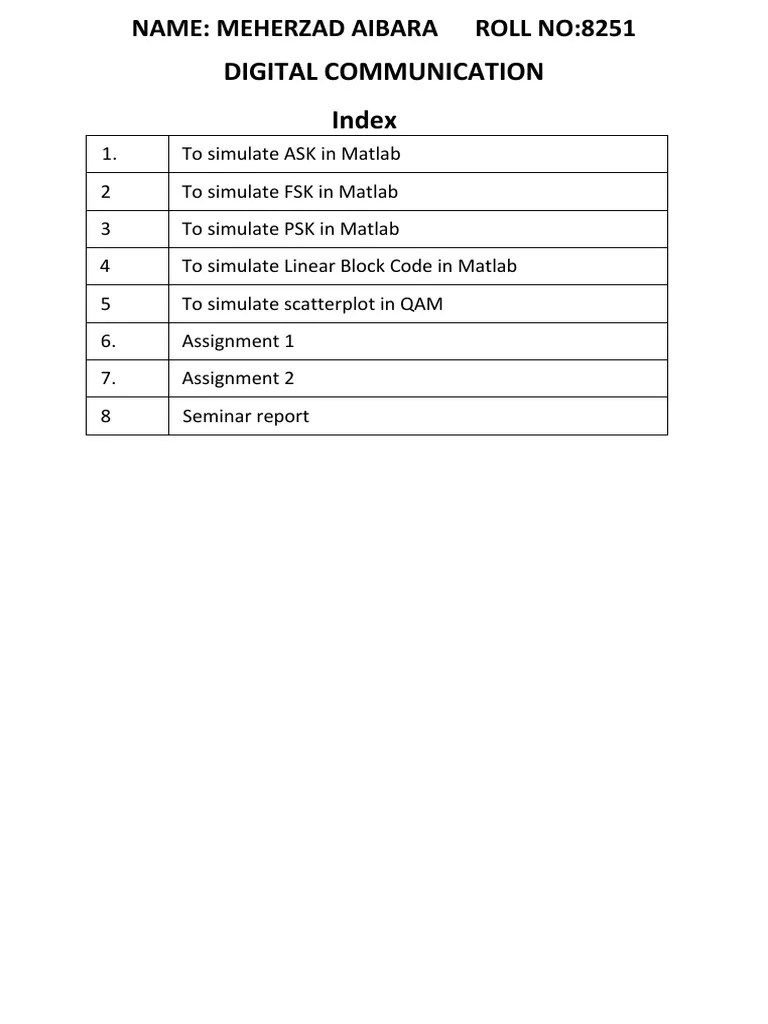 Digital Communication | PDF | Modulation | Code