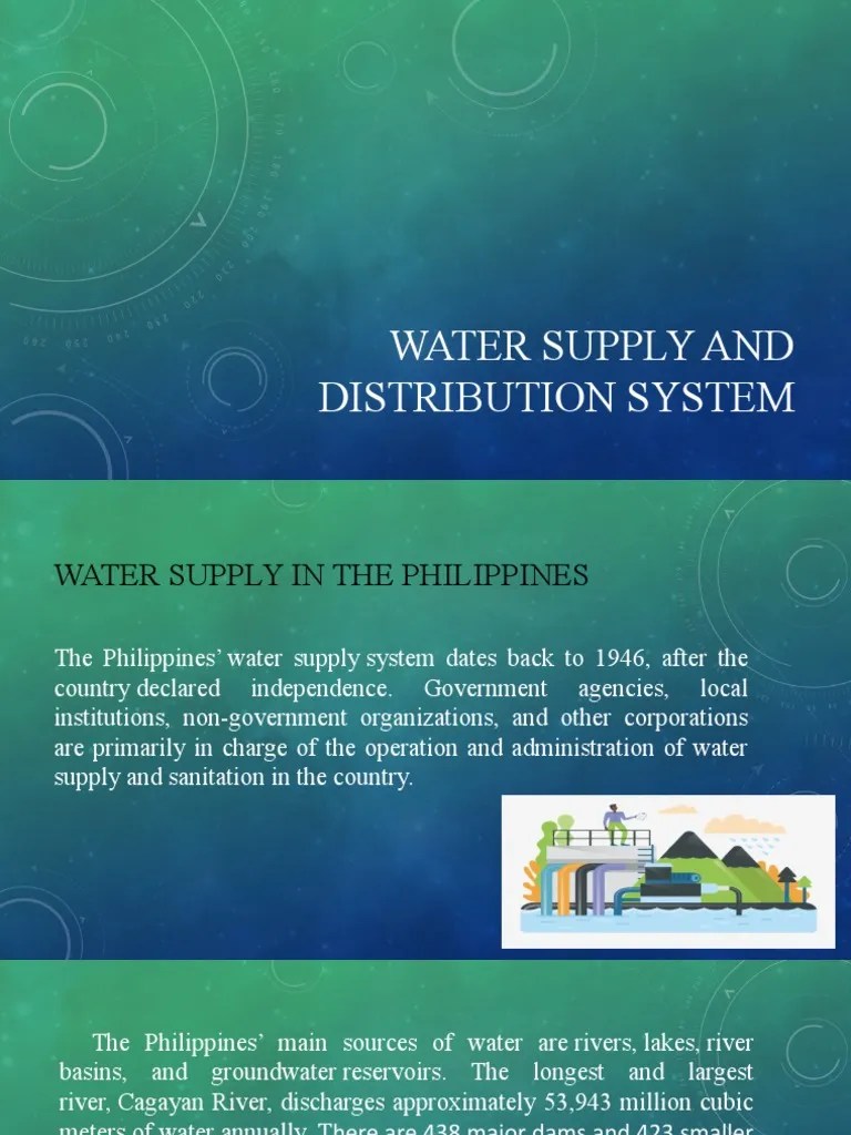 Water Supply And Distribution System | PDF | Water Supply Network | Sewage Treatment