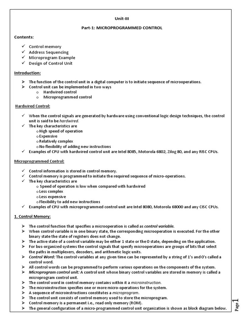 Microprogrammed PDF | PDF | Subroutine | Central Processing Unit