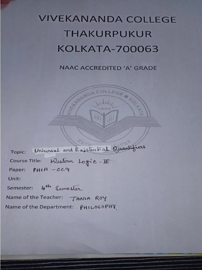 Universal And Existential Quantifiers - Philosophy | PDF