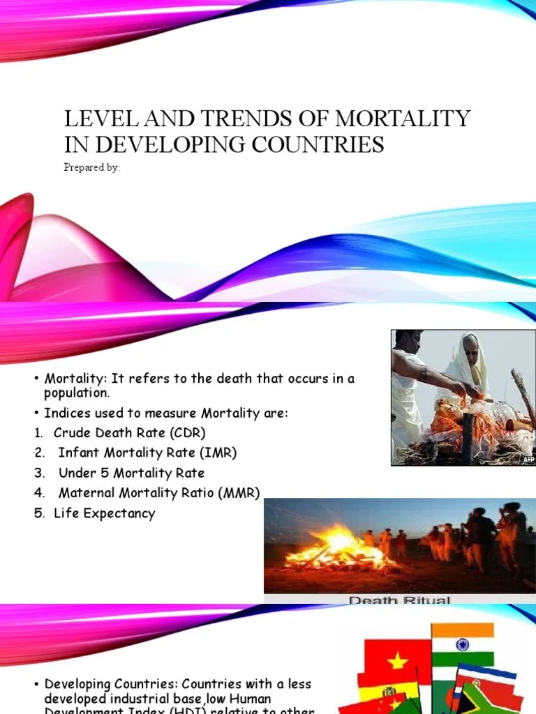 Level And Trends Of Mortality In Developing Countries | PDF ...