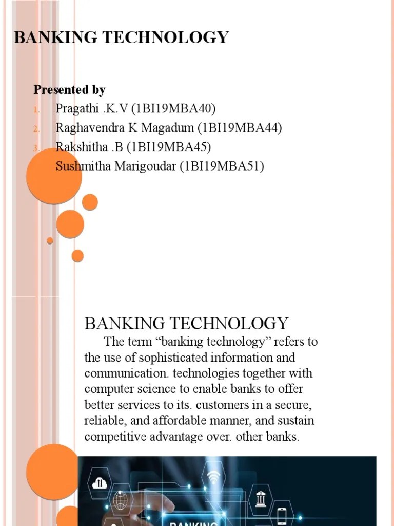 Banking Technology 1 | PDF | Financial Technology | Finance & Money Management