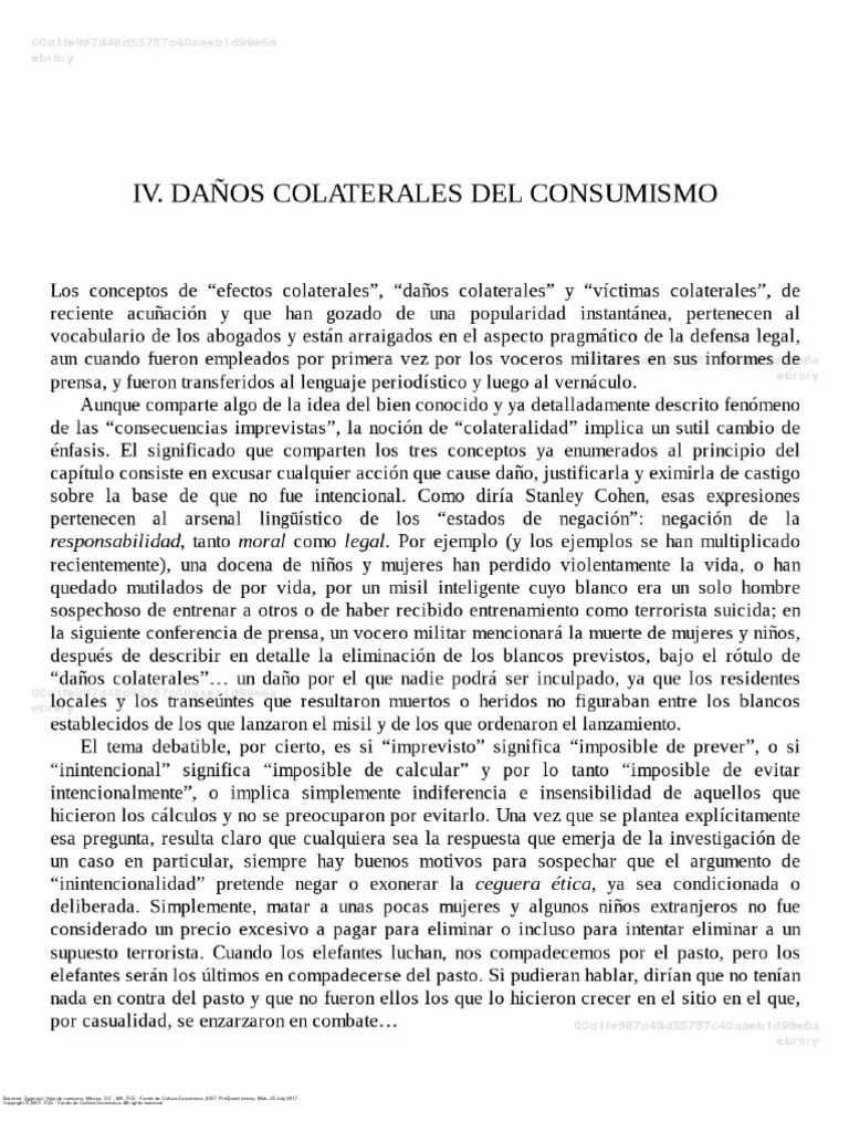 Bauman, Z. (2007) - Vida De Consumo. Cap. IV Daños Colaterales Del ...